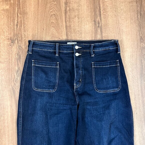 Artemis Vintage Ximena Wide Leg Patch Pocket Stretch Jeans Sz 16 - Picture 3 of 14